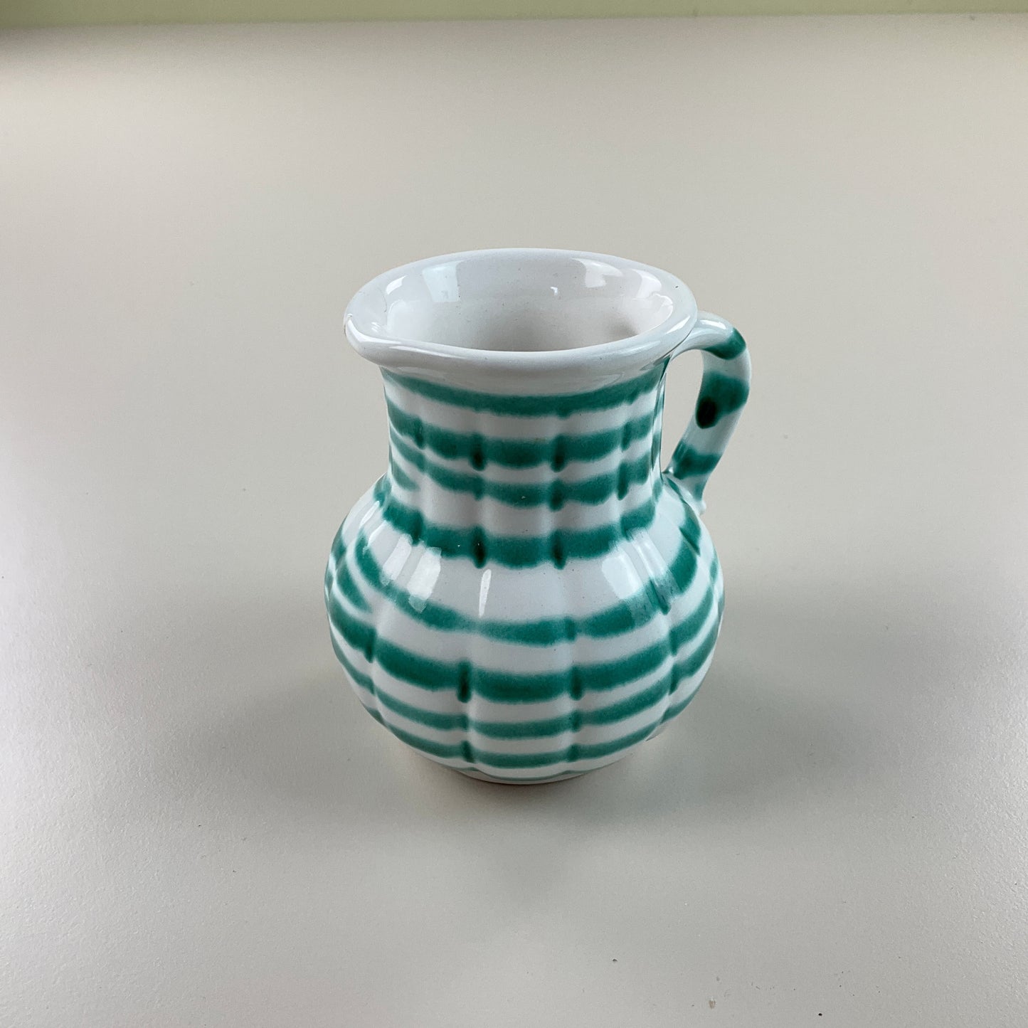 Gmundner Keramik Barock Krug Grüngeflammt Ø6cm-Gmundner Keramik-olesstore-vintage-secondhand-shop-austria-österreich