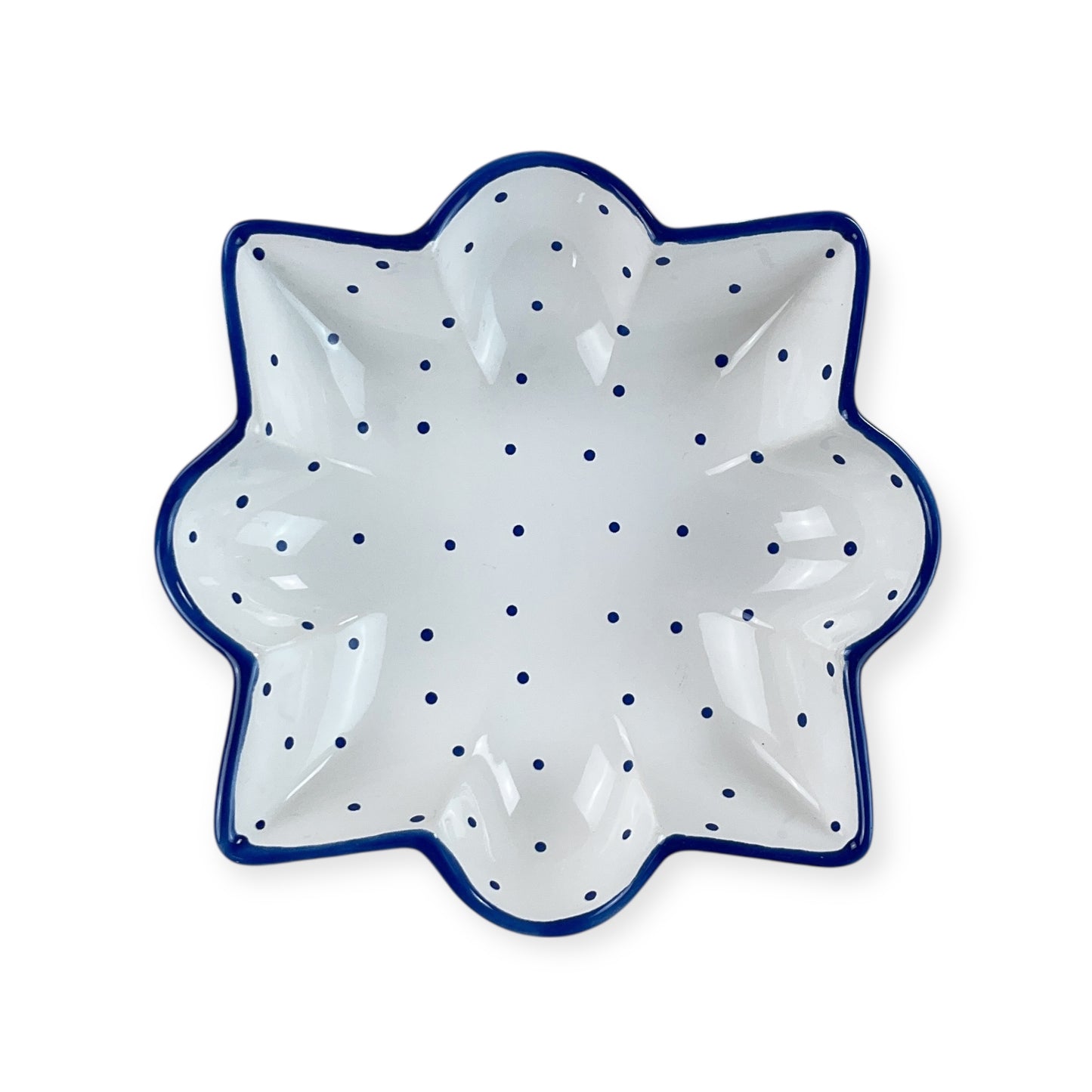 Gmundner Keramik Schüssel Schale Tupferl Blau-Gmundner Keramik-olesstore-vintage-secondhand-shop-austria-österreich