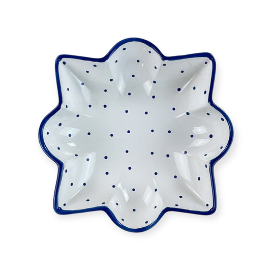 Gmundner Keramik Schüssel Schale Tupferl Blau-Gmundner Keramik-olesstore-vintage-secondhand-shop-austria-österreich