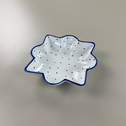 Gmundner Keramik Schüssel Schale Tupferl Blau-Gmundner Keramik-olesstore-vintage-secondhand-shop-austria-österreich