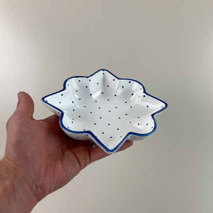 Gmundner Keramik Schüssel Schale Tupferl Blau-Gmundner Keramik-olesstore-vintage-secondhand-shop-austria-österreich