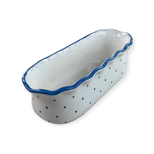 Gmundner Keramik Schüssel Tupferl Blau-Gmundner Keramik-olesstore-vintage-secondhand-shop-austria-österreich