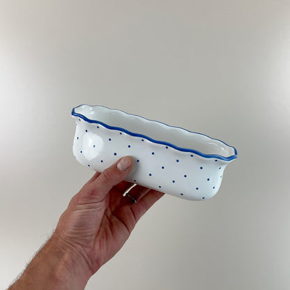 Gmundner Keramik Schüssel Tupferl Blau-Gmundner Keramik-olesstore-vintage-secondhand-shop-austria-österreich