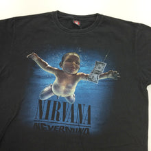 Load image into Gallery viewer, Nirvana &#39;Nevermind&#39; Graphic T-Shirt - XL-ROCK YEAH-olesstore-vintage-secondhand-shop-austria-österreich