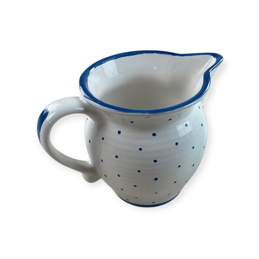Gmundner Keramik Milchgießer Tupferl Blau Ø8,3 cm-Gmundner Keramik-olesstore-vintage-secondhand-shop-austria-österreich