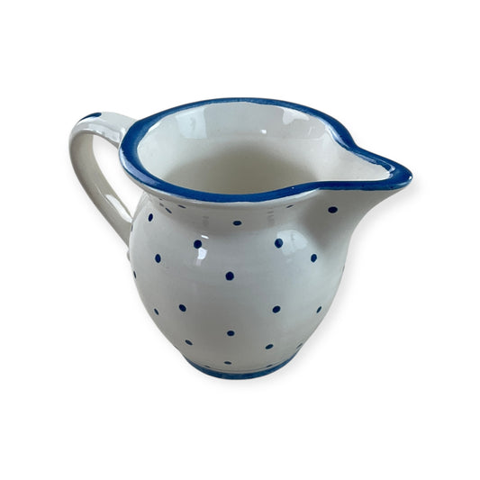 Gmundner Keramik Milchgießer Tupferl Blau Ø7cm-Gmundner Keramik-olesstore-vintage-secondhand-shop-austria-österreich