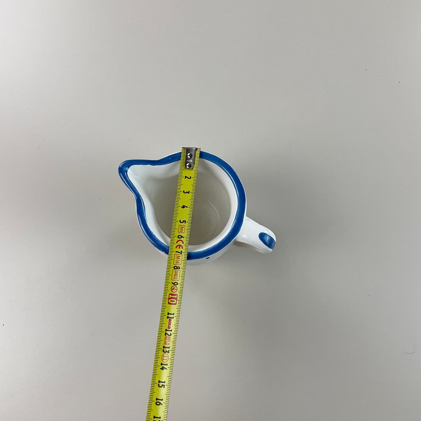 Gmundner Keramik Milchgießer Tupferl Blau Ø7cm-Gmundner Keramik-olesstore-vintage-secondhand-shop-austria-österreich