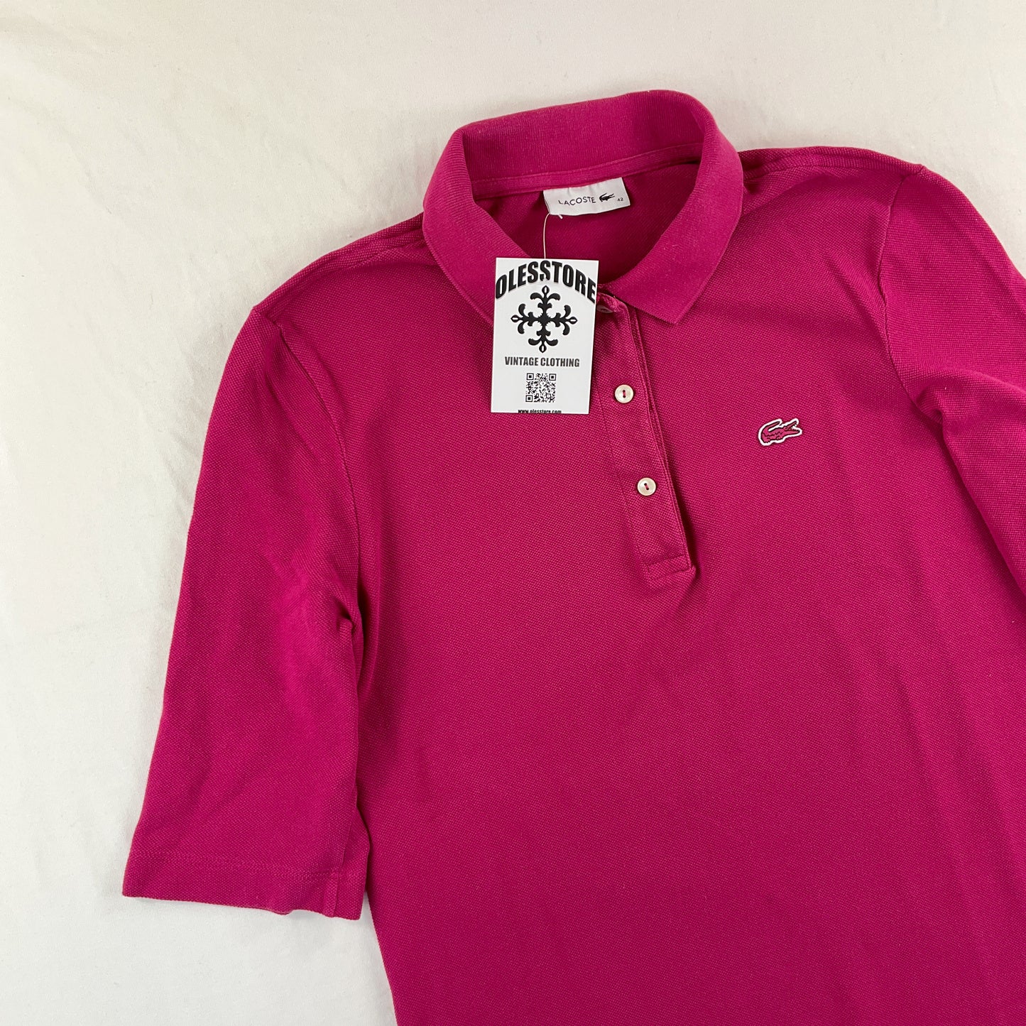 Lacoste Polo Shirt - Damen/42/L-LACOSTE-olesstore-vintage-secondhand-shop-austria-österreich