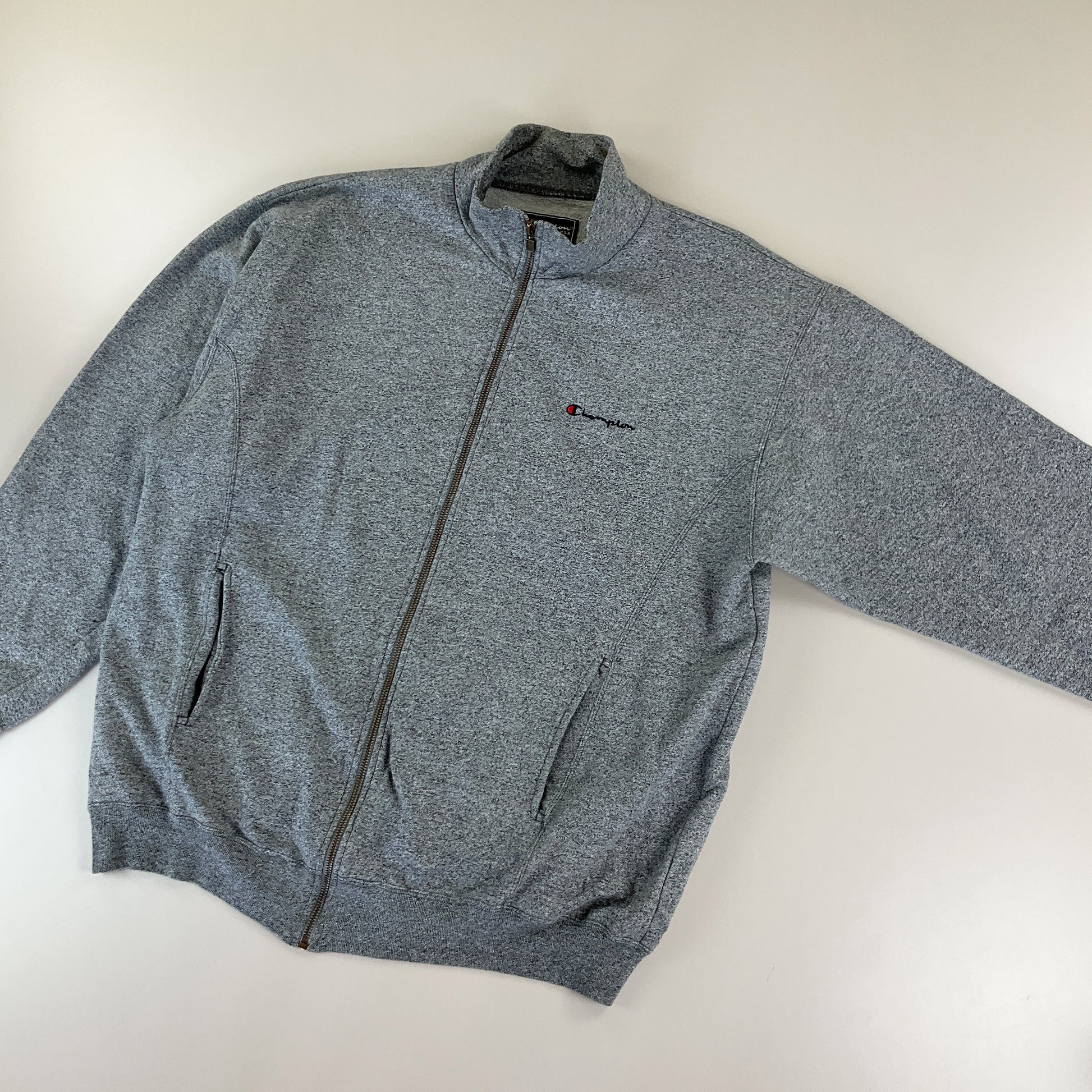 Champion 90s Zip Sweatshirt - XXL-CHAMPION-olesstore-vintage-secondhand-shop-austria-österreich