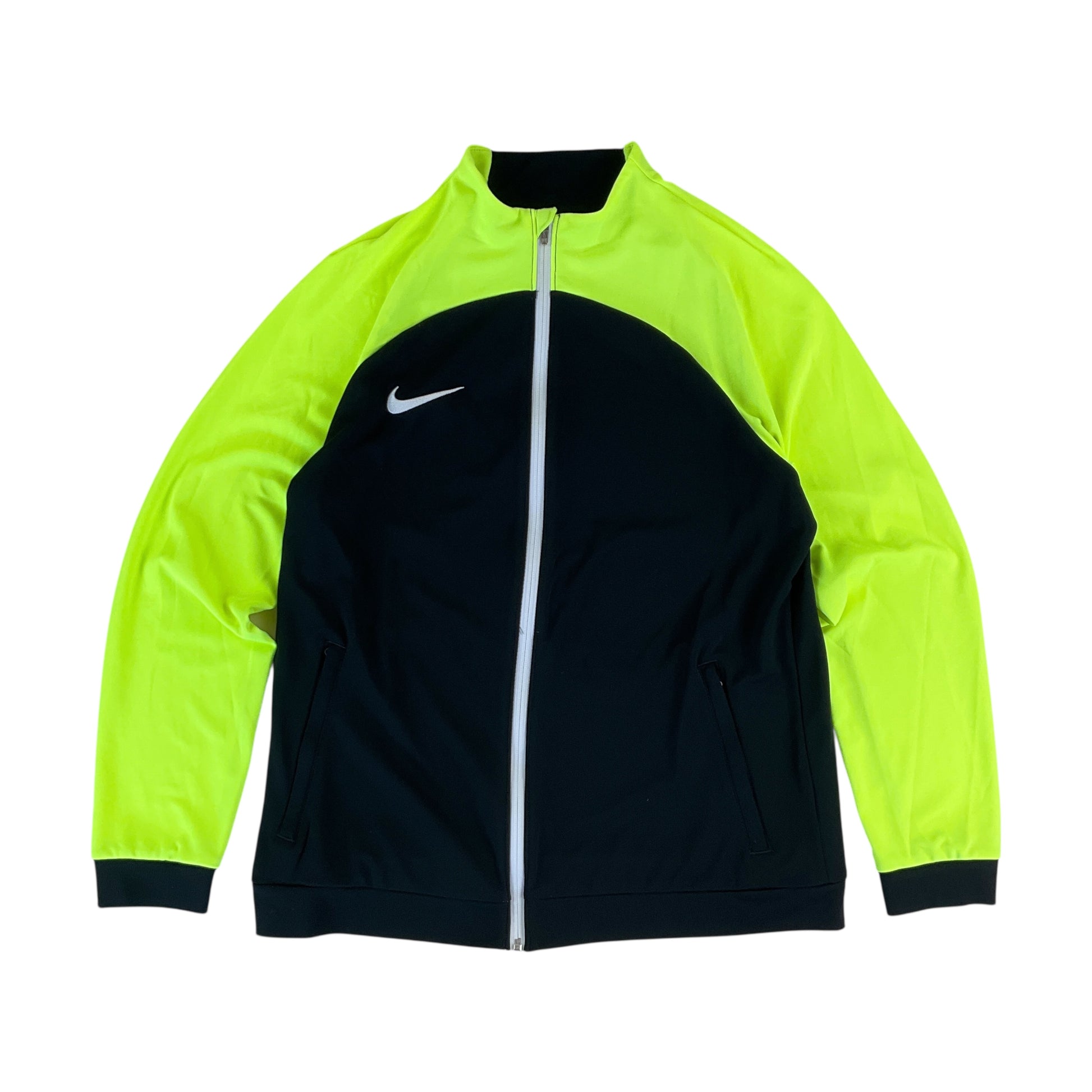 Nike Swoosh Sport Jacke Gelb - Large-NIKE-olesstore-vintage-secondhand-shop-austria-österreich
