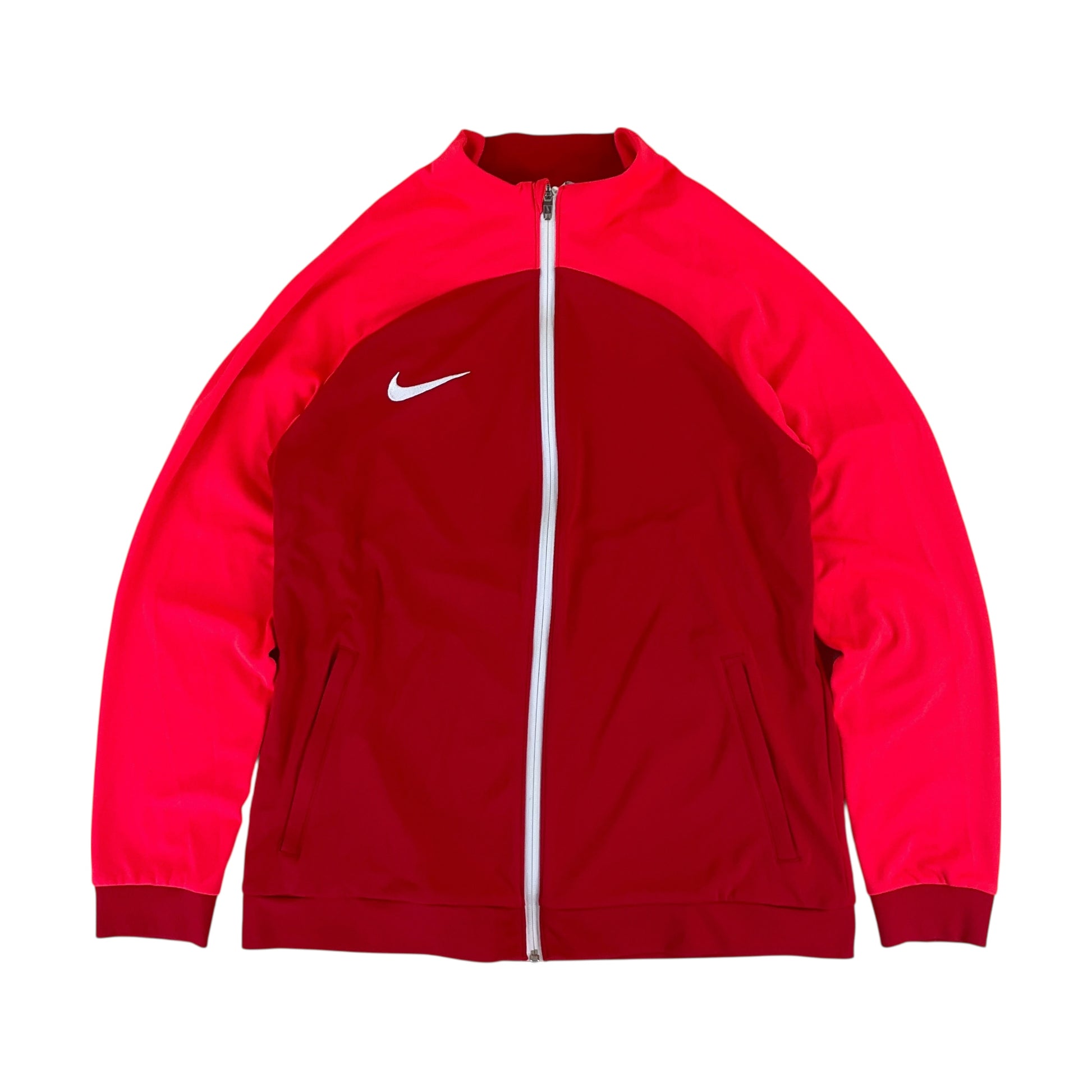 Nike Swoosh Sport Jacke Rot - Large-NIKE-olesstore-vintage-secondhand-shop-austria-österreich