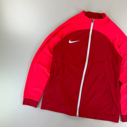 Nike Swoosh Sport Jacke Rot - Large-NIKE-olesstore-vintage-secondhand-shop-austria-österreich