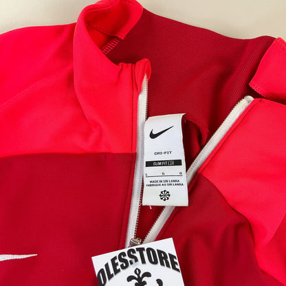 Nike Swoosh Sport Jacke Rot - Large-NIKE-olesstore-vintage-secondhand-shop-austria-österreich