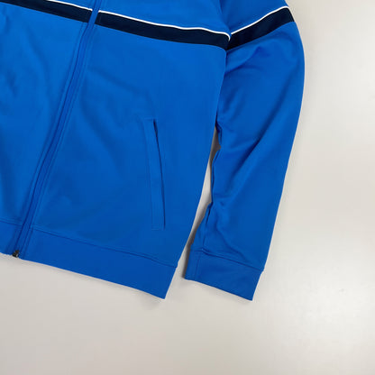 Nike Swoosh Sport Jacke Blau - Large-NIKE-olesstore-vintage-secondhand-shop-austria-österreich