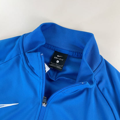 Nike Swoosh Sport Jacke Blau - Large-NIKE-olesstore-vintage-secondhand-shop-austria-österreich