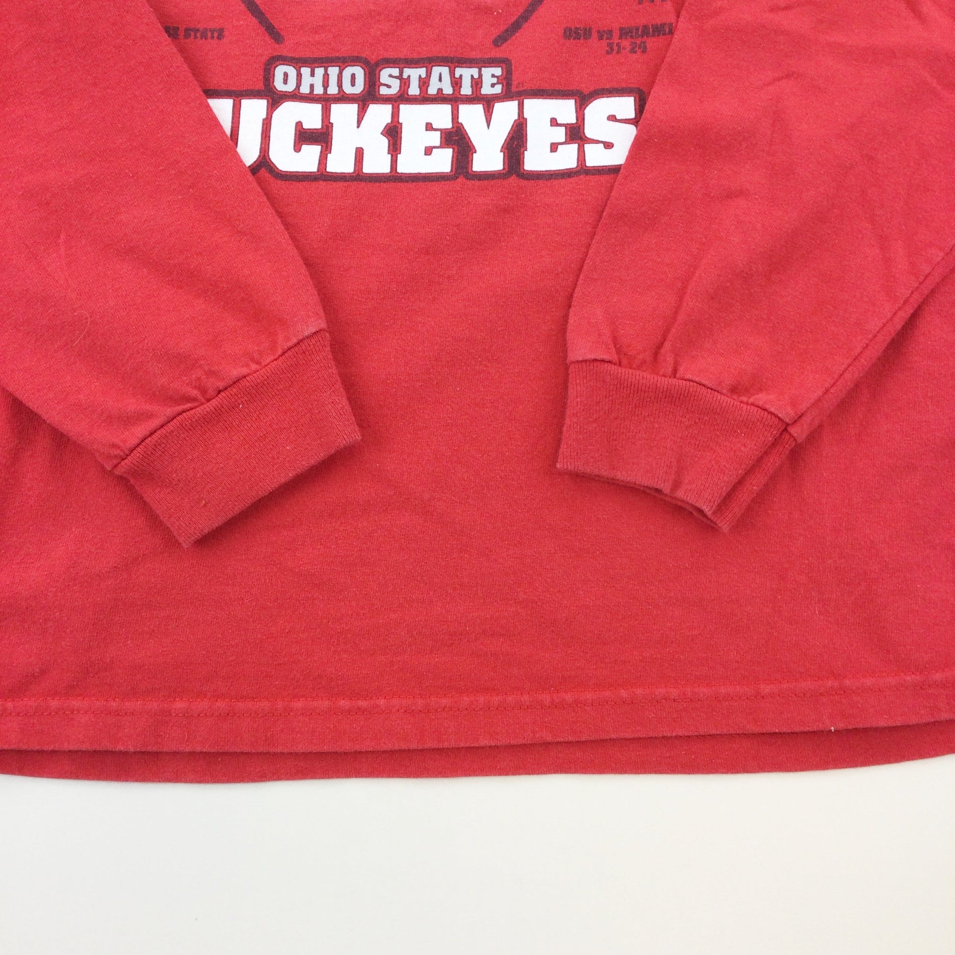 National Champions 2002 Ohio State long T-Shirt - Large-Magnum Weight-olesstore-vintage-secondhand-shop-austria-österreich