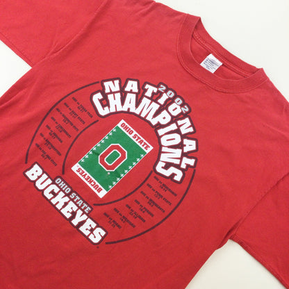 National Champions 2002 Ohio State long T-Shirt - Large-Magnum Weight-olesstore-vintage-secondhand-shop-austria-österreich
