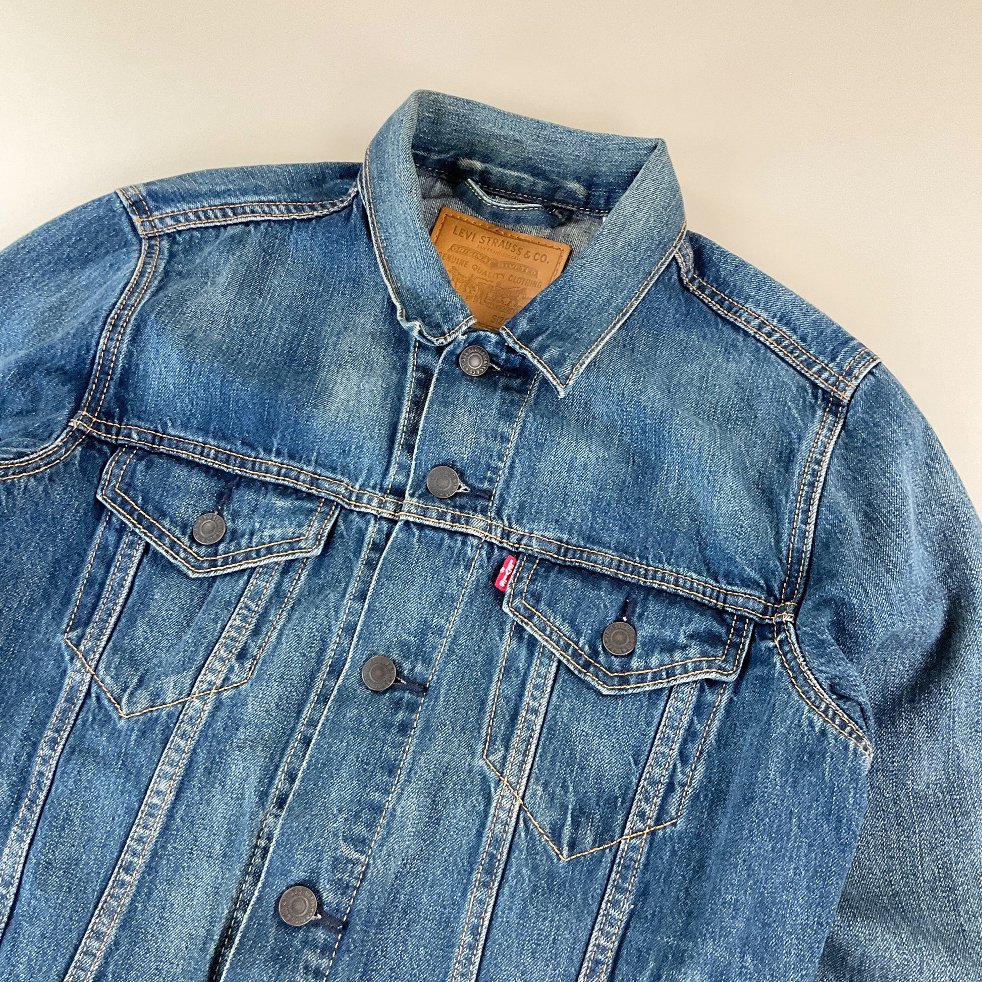 Levi's Denim Jacke - Small-LEVI'S-olesstore-vintage-secondhand-shop-austria-österreich