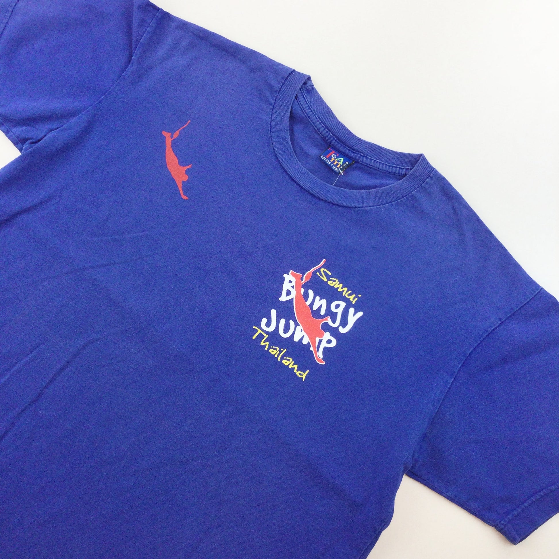 Bungy Jump 90s Thailand T-Shirt - Medium-TEAM TWO-olesstore-vintage-secondhand-shop-austria-österreich