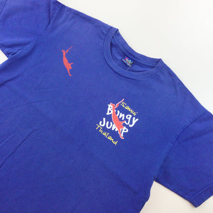 Bungy Jump 90s Thailand T-Shirt - Medium-TEAM TWO-olesstore-vintage-secondhand-shop-austria-österreich