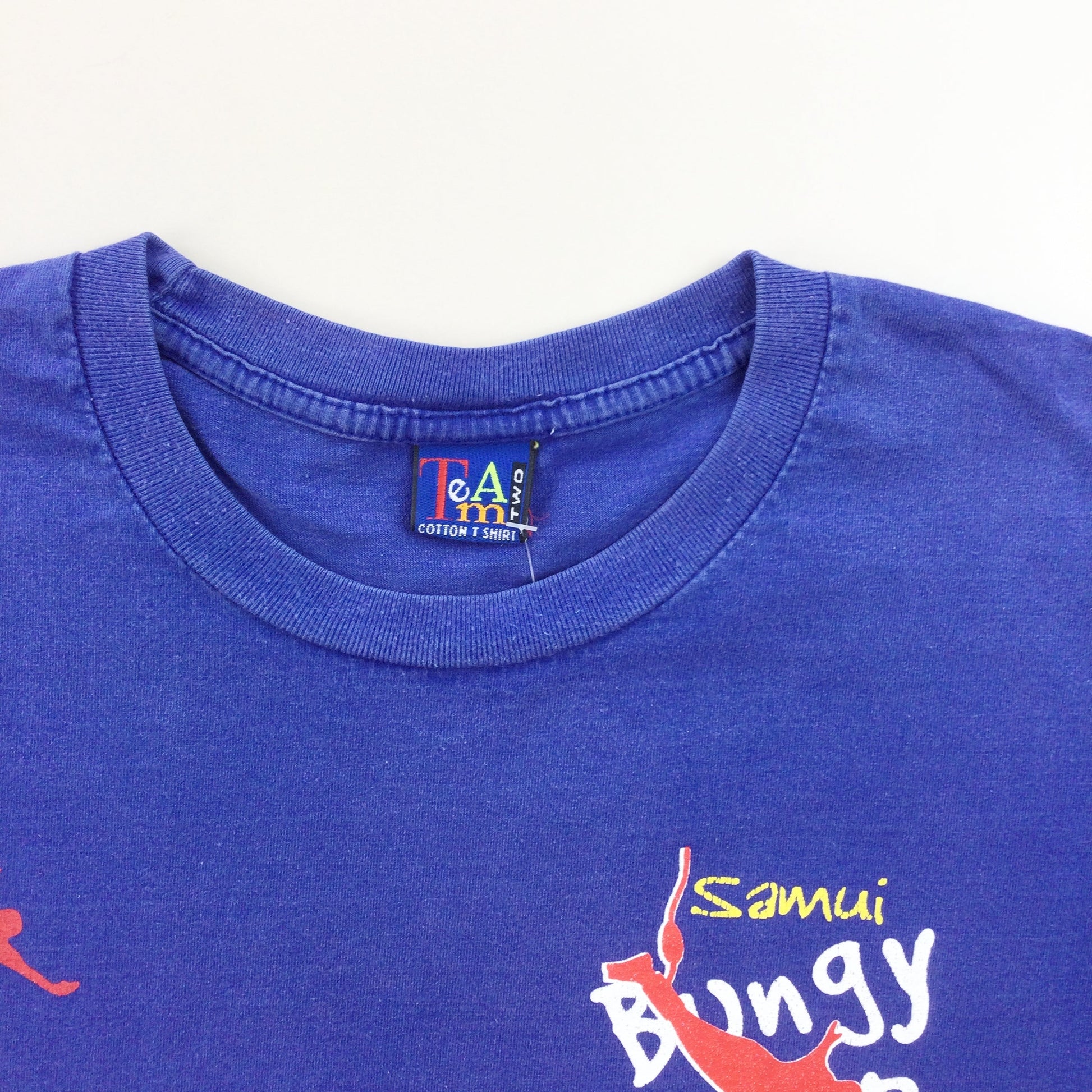 Bungy Jump 90s Thailand T-Shirt - Medium-TEAM TWO-olesstore-vintage-secondhand-shop-austria-österreich