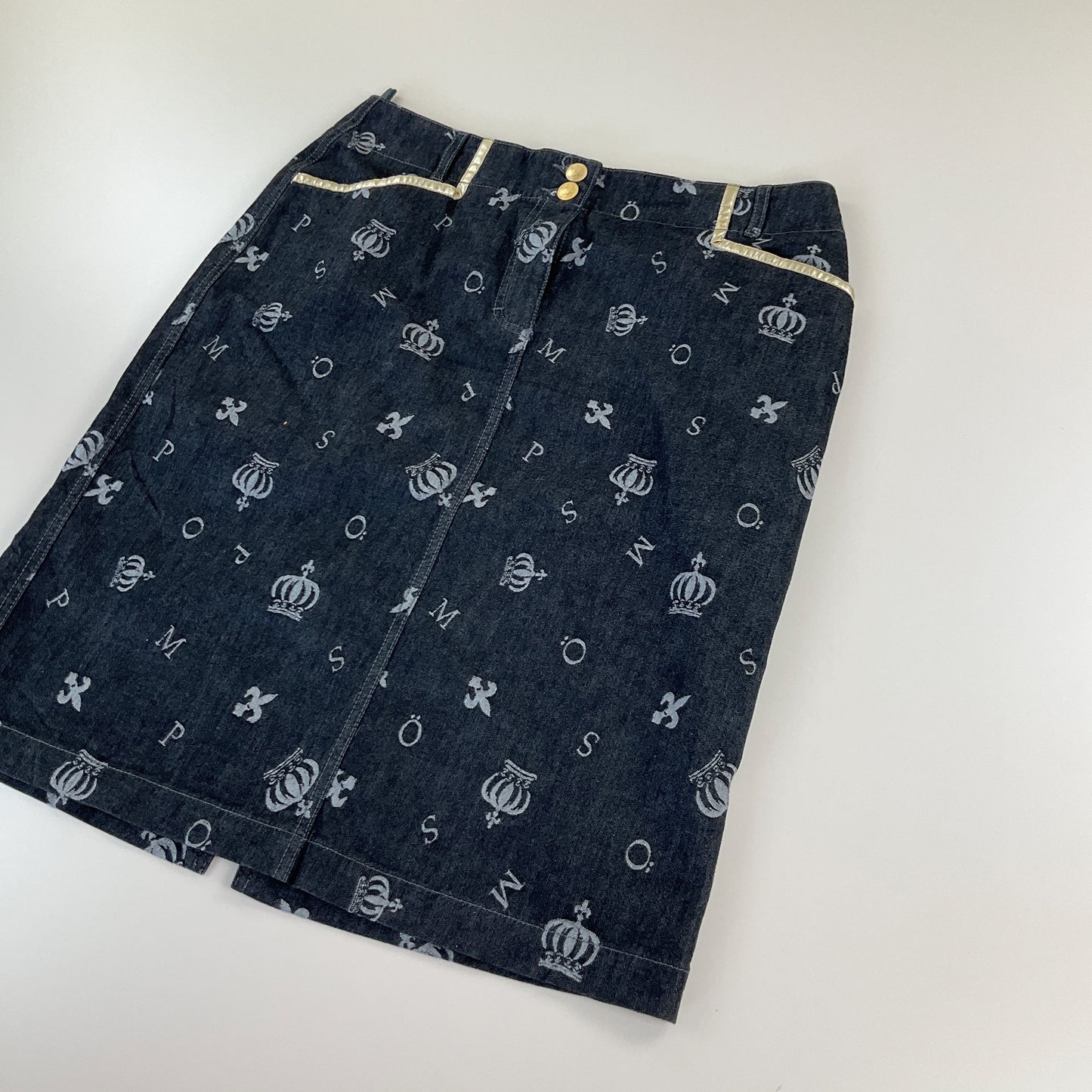 Pompöös Denim Rock - Damen/40-Pompöös-olesstore-vintage-secondhand-shop-austria-österreich