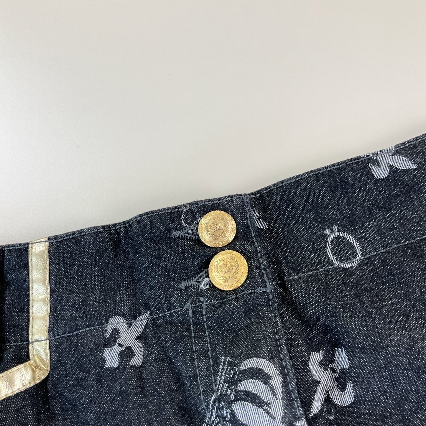 Pompöös Denim Rock - Damen/40-Pompöös-olesstore-vintage-secondhand-shop-austria-österreich