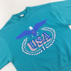 USA 90s Sweatshirt - Large-USA-olesstore-vintage-secondhand-shop-austria-österreich