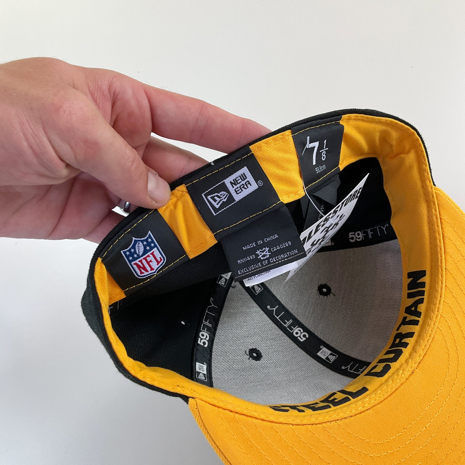 New Era NFL Pittsburgh Steelers Cap - 7 1/8-NEW ERA-olesstore-vintage-secondhand-shop-austria-österreich