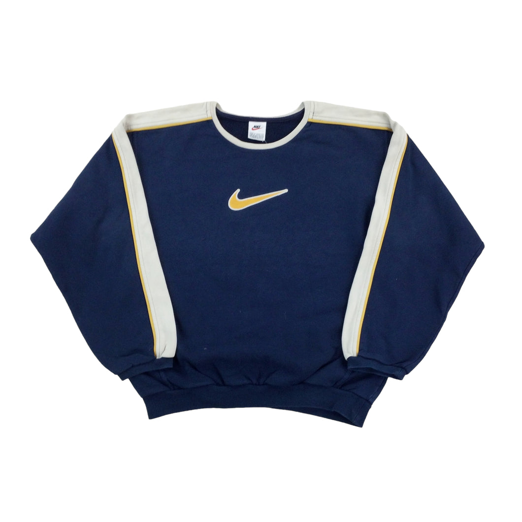 Nike 90s Swoosh Sweatshirt - Small-NIKE-olesstore-vintage-secondhand-shop-austria-österreich