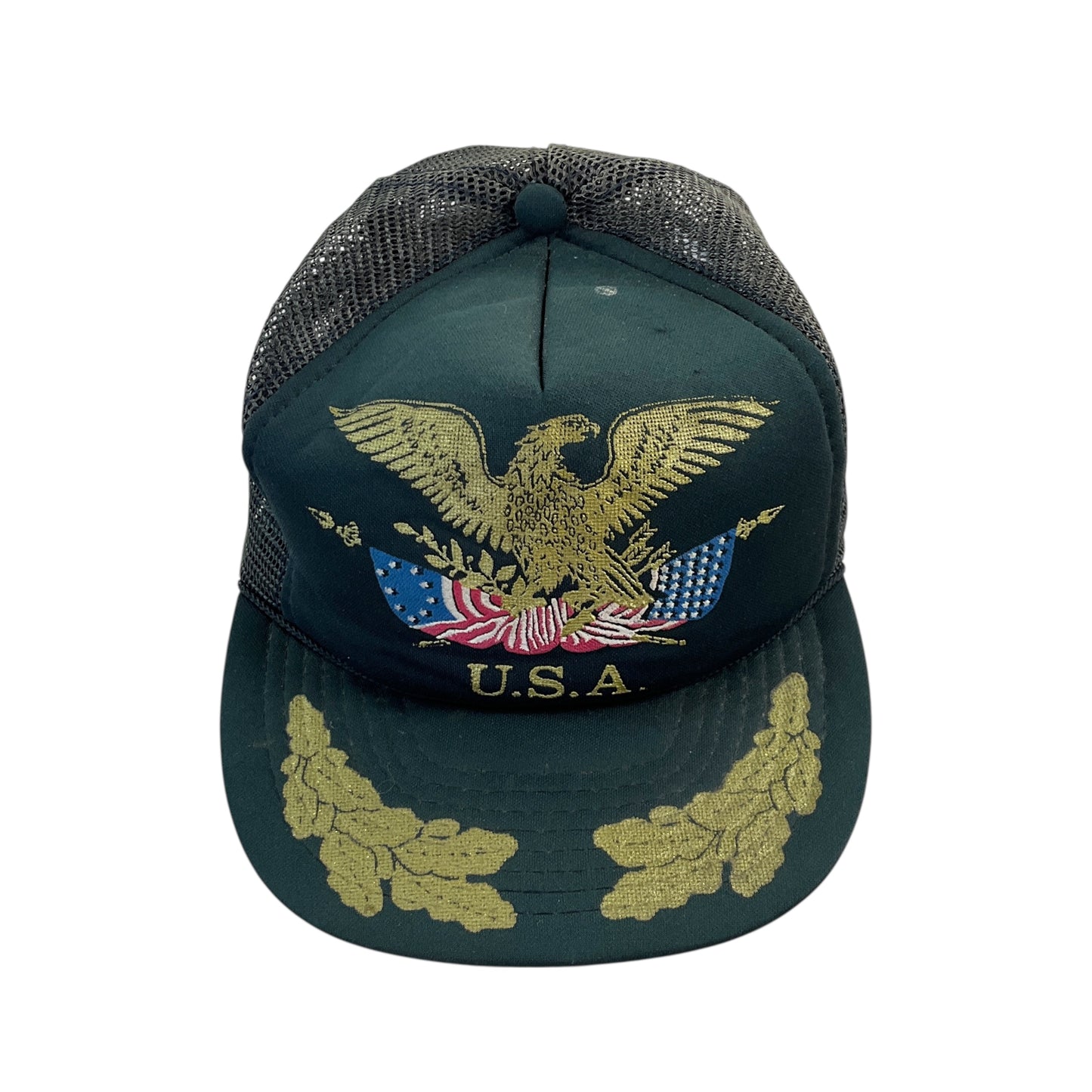 USA Eagle Gold Medal 90s Trucker Cap-Gold Medal-olesstore-vintage-secondhand-shop-austria-österreich