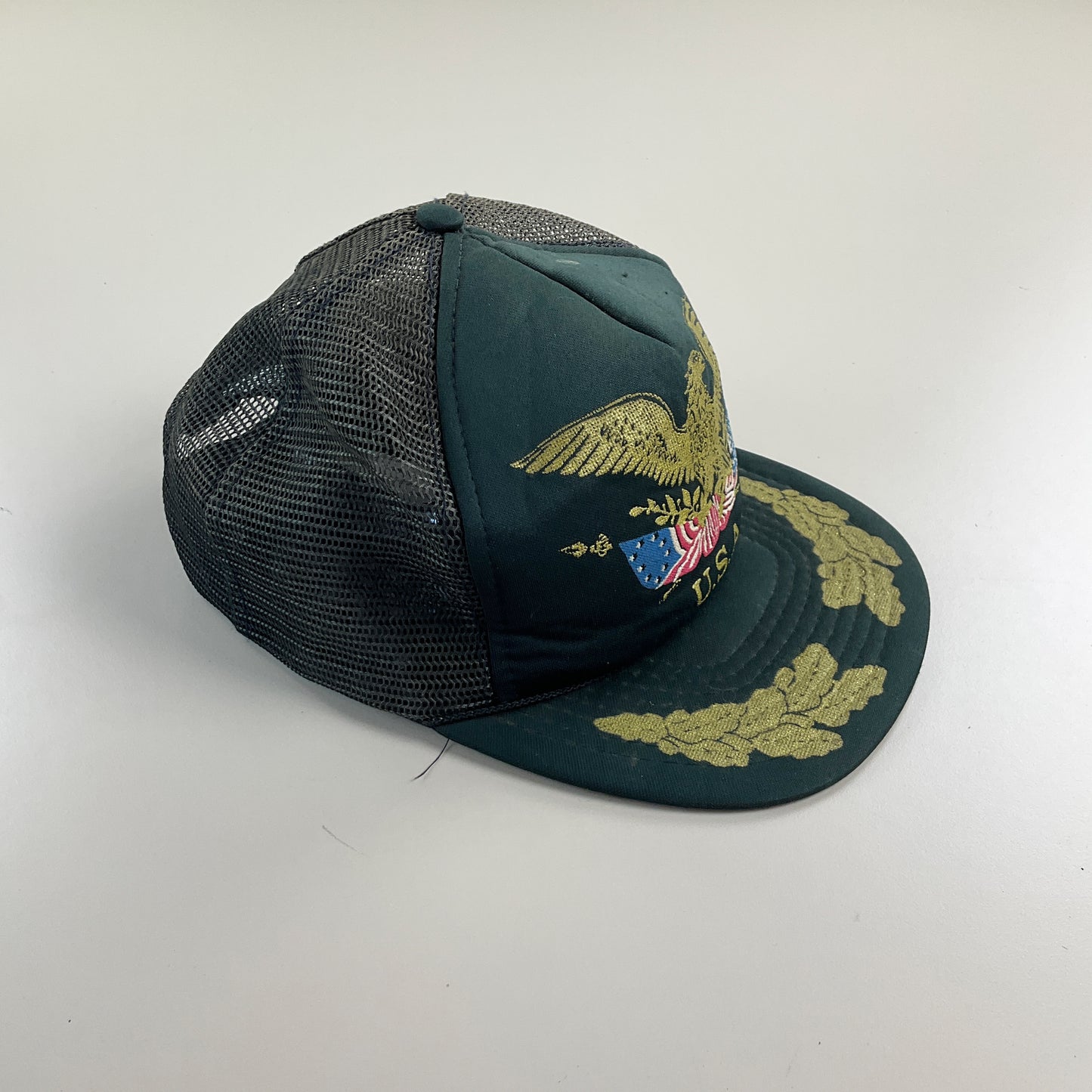 USA Eagle Gold Medal 90s Trucker Cap-Gold Medal-olesstore-vintage-secondhand-shop-austria-österreich