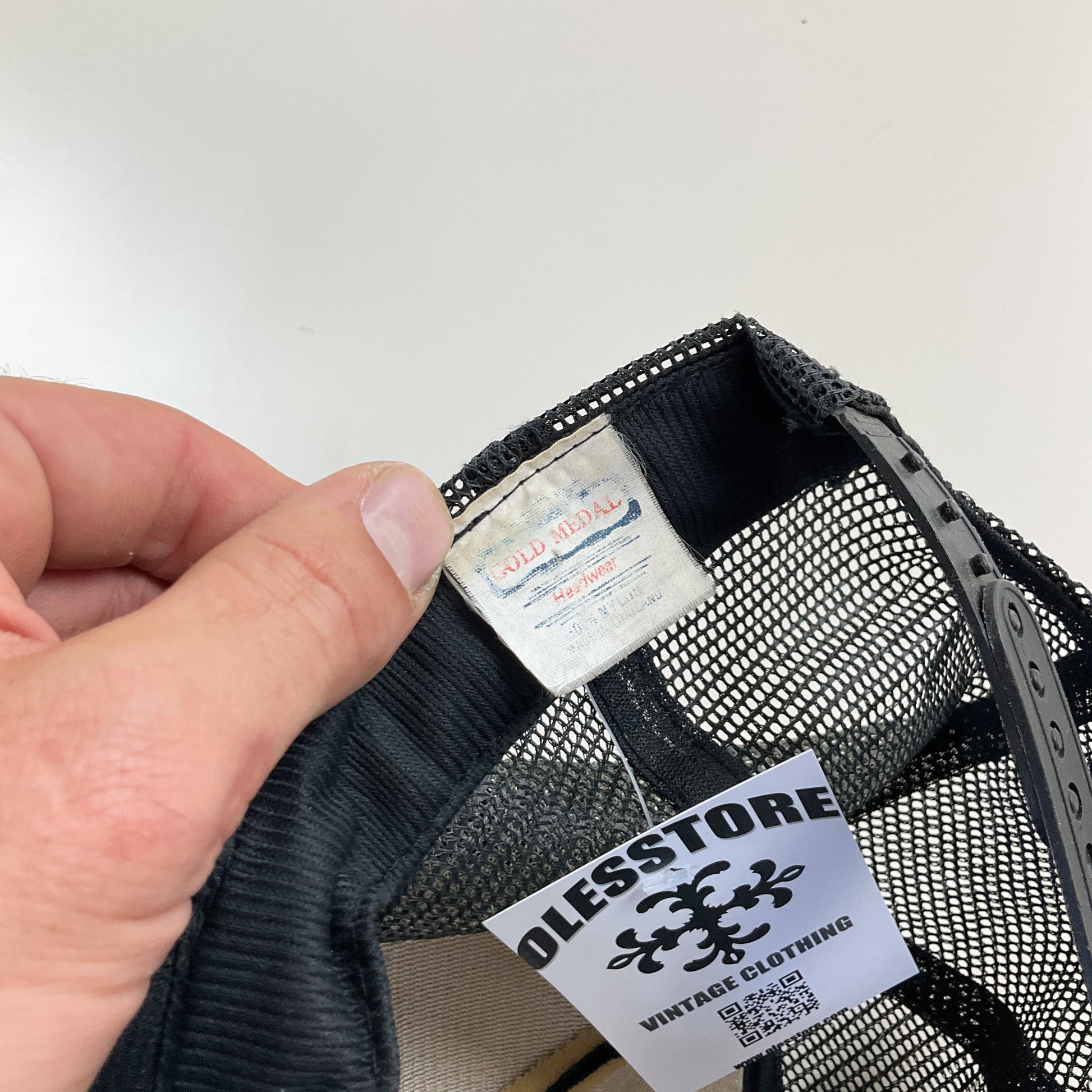 USA Eagle Gold Medal 90s Trucker Cap-Gold Medal-olesstore-vintage-secondhand-shop-austria-österreich