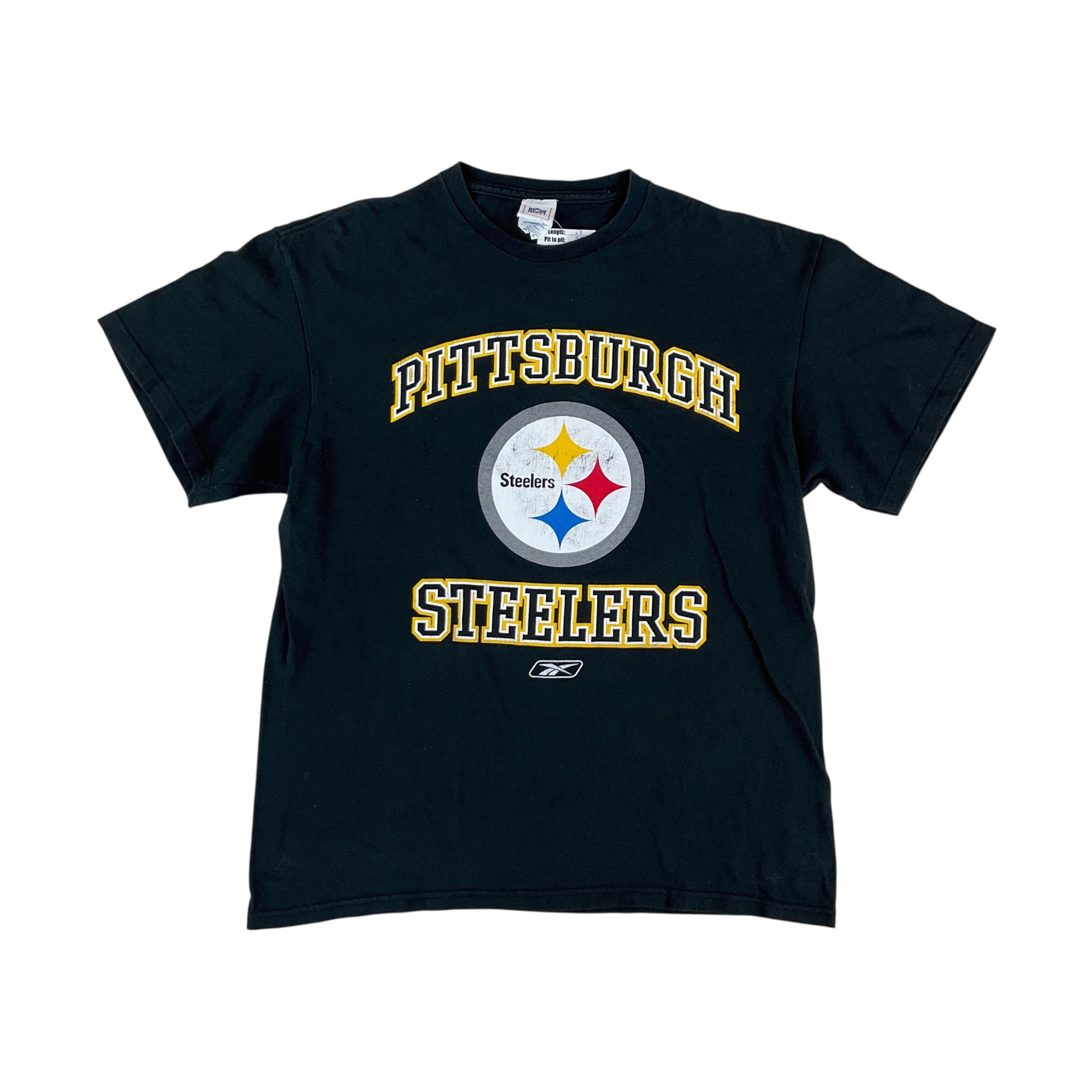 Reebok NFL Pittsburgh Steelers Football T-Shirt - Large-NFL-olesstore-vintage-secondhand-shop-austria-österreich