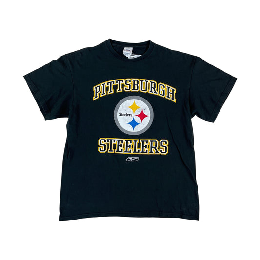 Reebok NFL Pittsburgh Steelers Football T-Shirt - Large-NFL-olesstore-vintage-secondhand-shop-austria-österreich
