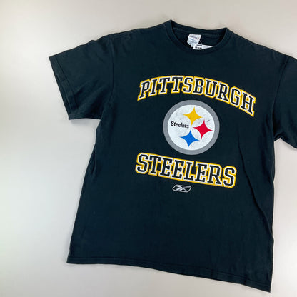 Reebok NFL Pittsburgh Steelers Football T-Shirt - Large-NFL-olesstore-vintage-secondhand-shop-austria-österreich