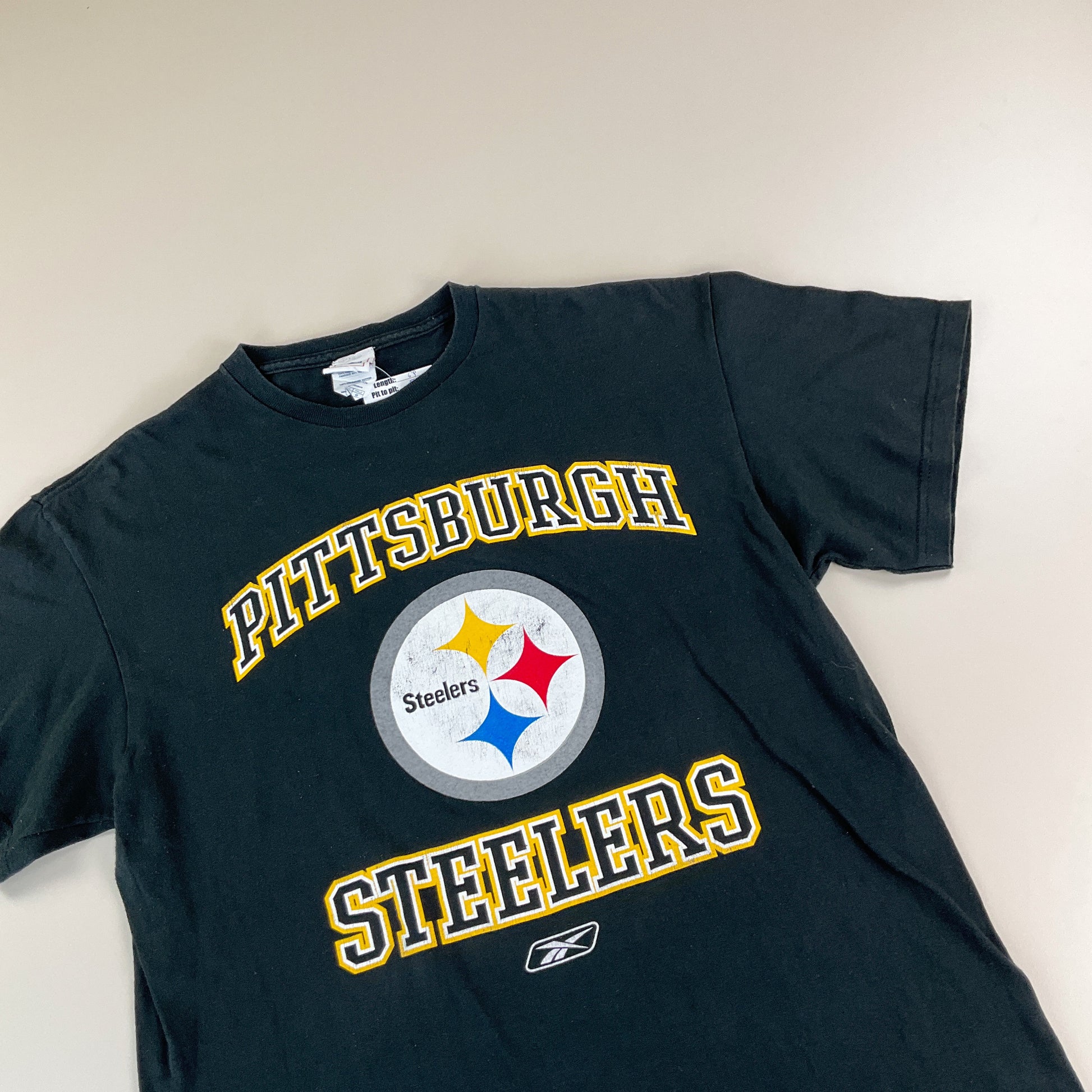 Reebok NFL Pittsburgh Steelers Football T-Shirt - Large-NFL-olesstore-vintage-secondhand-shop-austria-österreich