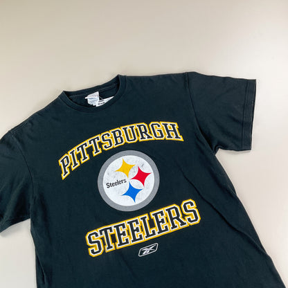 Reebok NFL Pittsburgh Steelers Football T-Shirt - Large-NFL-olesstore-vintage-secondhand-shop-austria-österreich