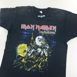 Iron Maiden 1985 Tour T-Shirt - Large-IRON MAIDEN-olesstore-vintage-secondhand-shop-austria-österreich