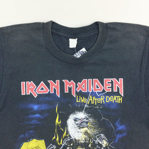 Iron Maiden 1985 Tour T-Shirt - Large-IRON MAIDEN-olesstore-vintage-secondhand-shop-austria-österreich