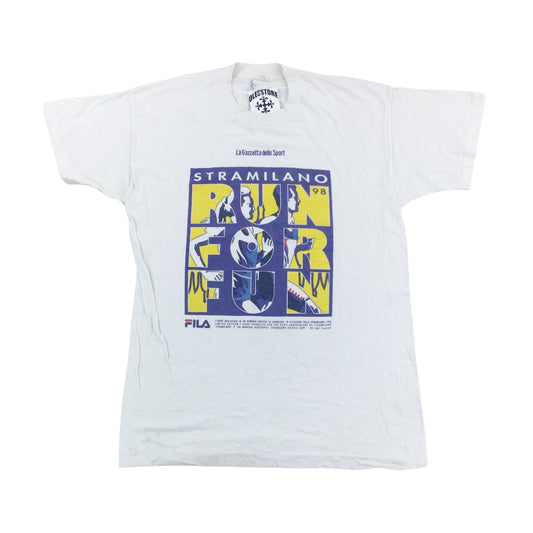 Fila 1998 Marathon T-Shirt - Large-FILA-olesstore-vintage-secondhand-shop-austria-österreich