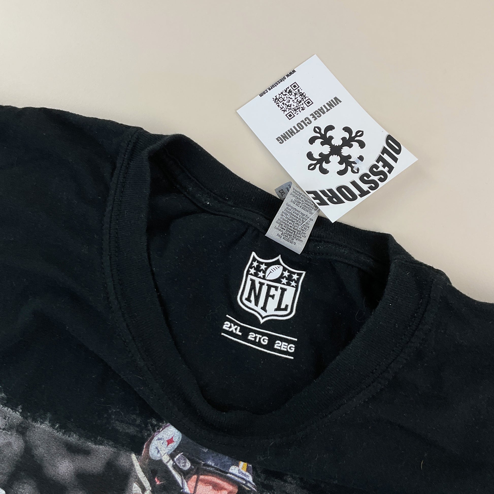 NFL Pitssburgh Steelers Roethlisberger T-Shirt - XXL-NFL-olesstore-vintage-secondhand-shop-austria-österreich