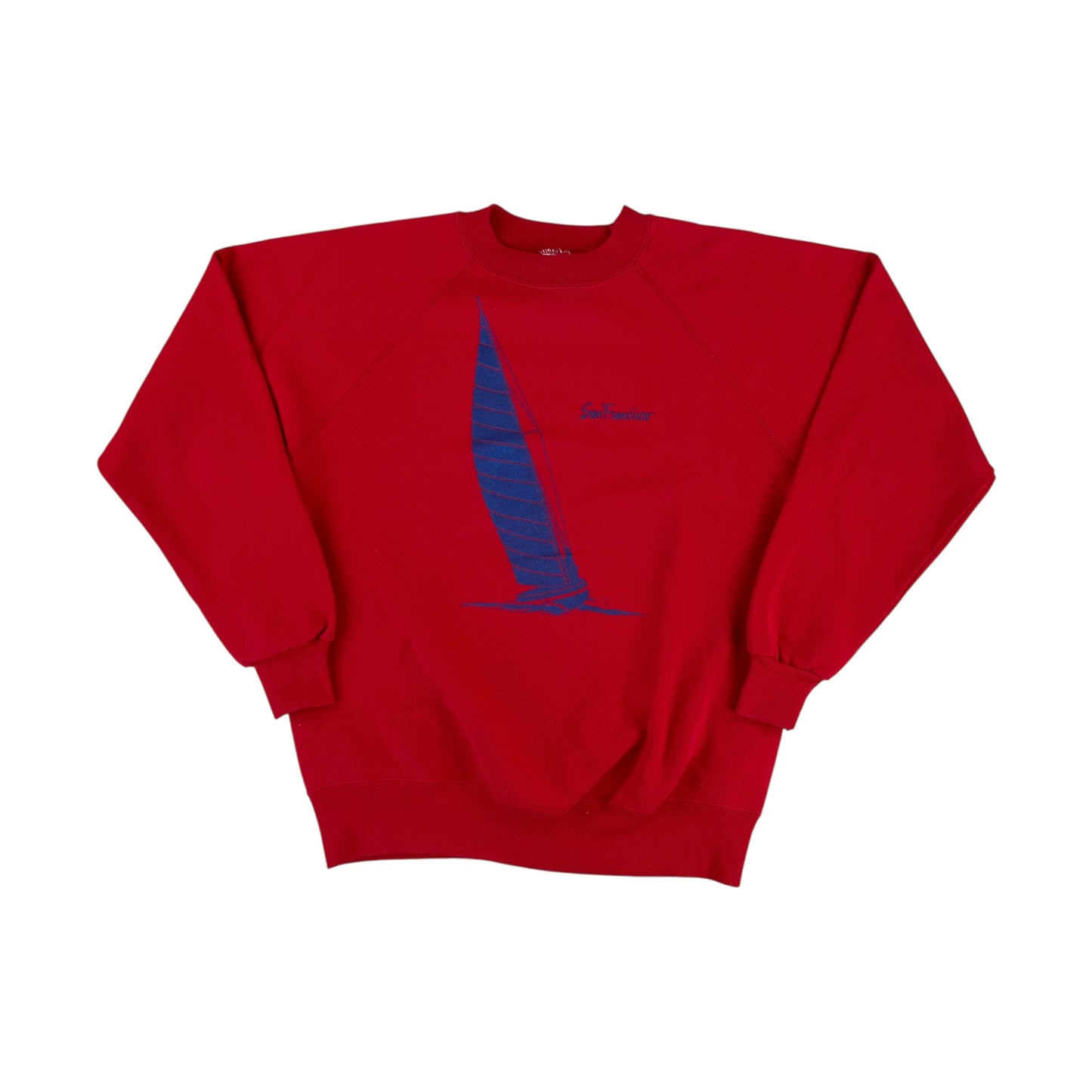 Hanes 80s San Francisco Sailing Sweatshirt - Medium-HANES-olesstore-vintage-secondhand-shop-austria-österreich