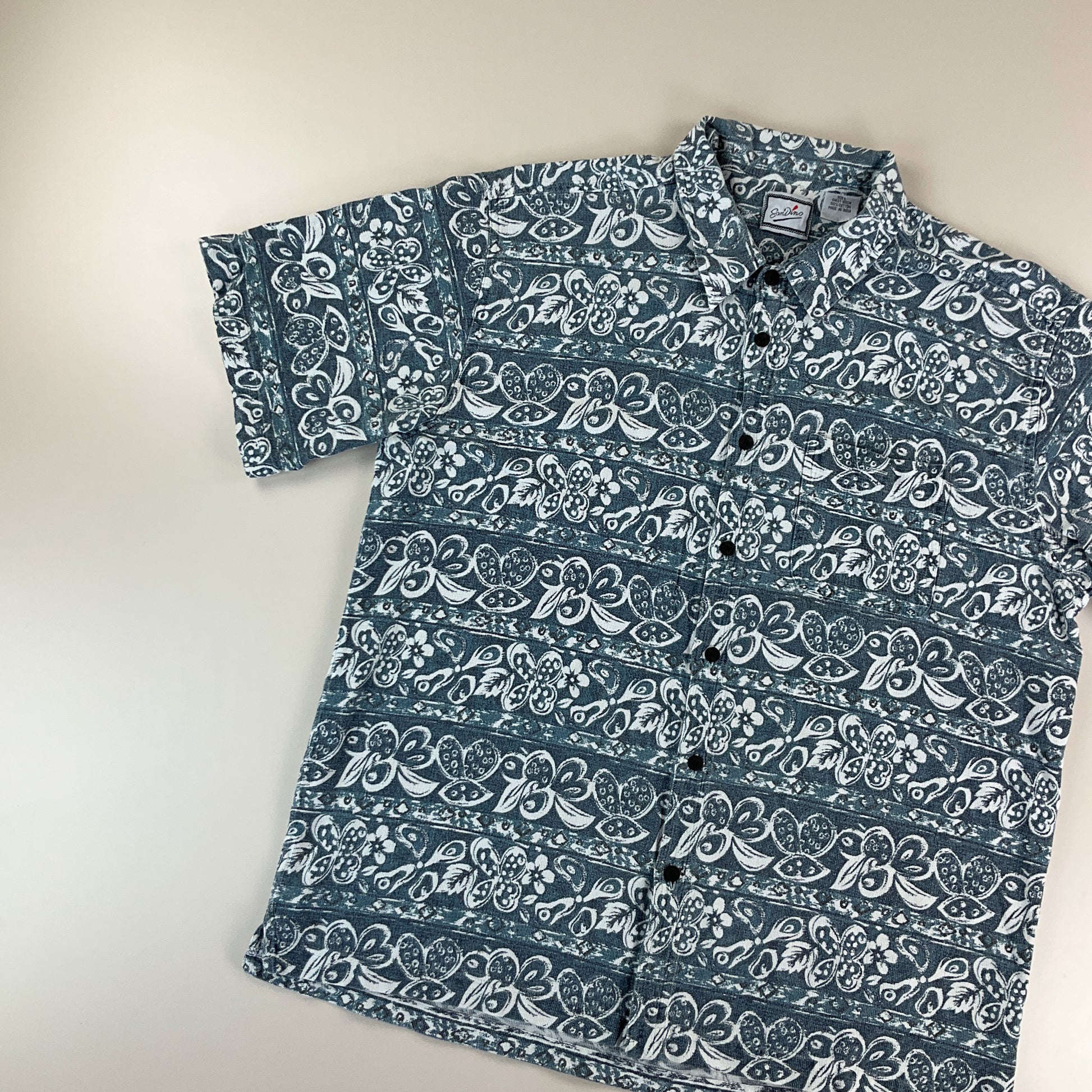 San Dino Summer Hemd - Large-san dino-olesstore-vintage-secondhand-shop-austria-österreich