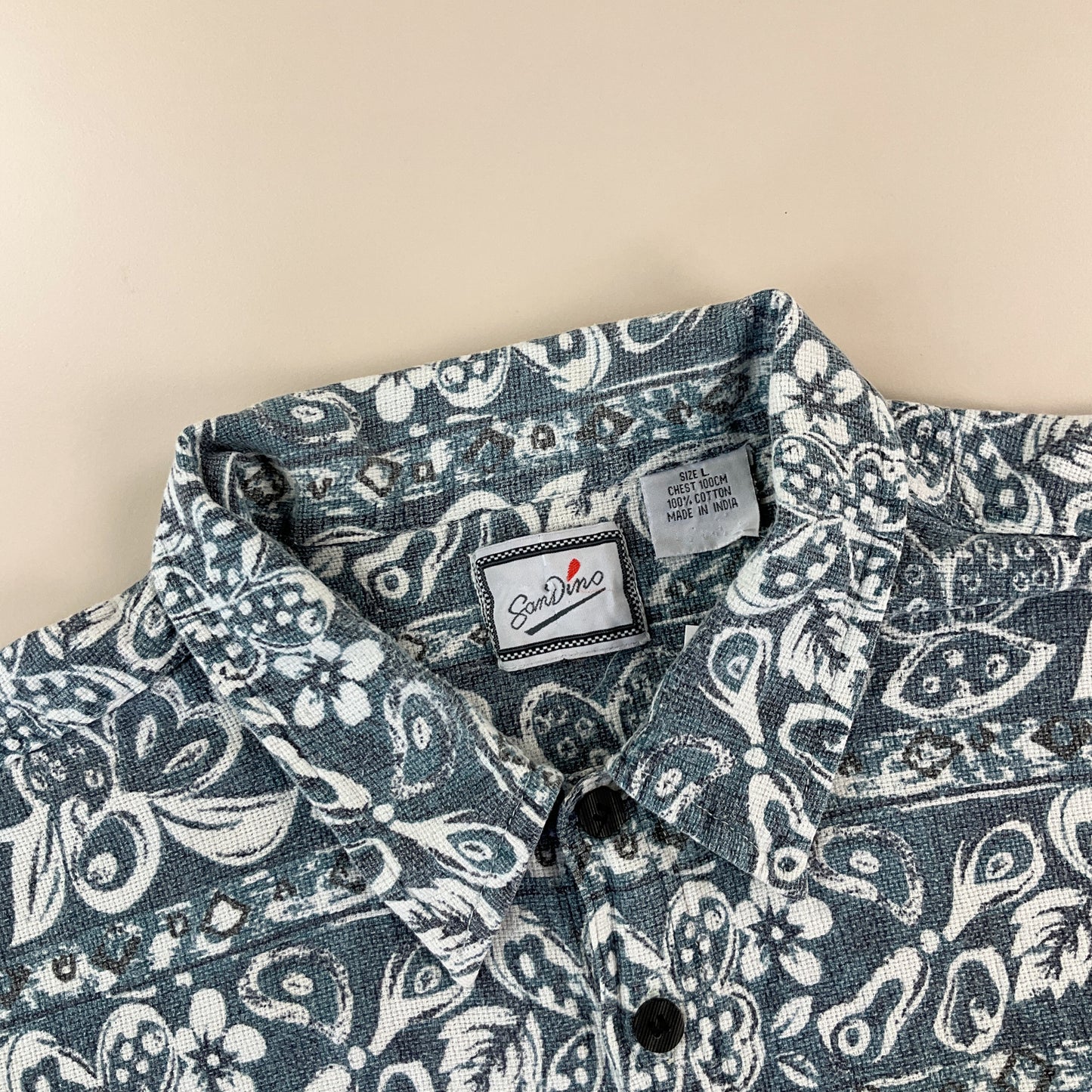 San Dino Summer Hemd - Large-san dino-olesstore-vintage-secondhand-shop-austria-österreich