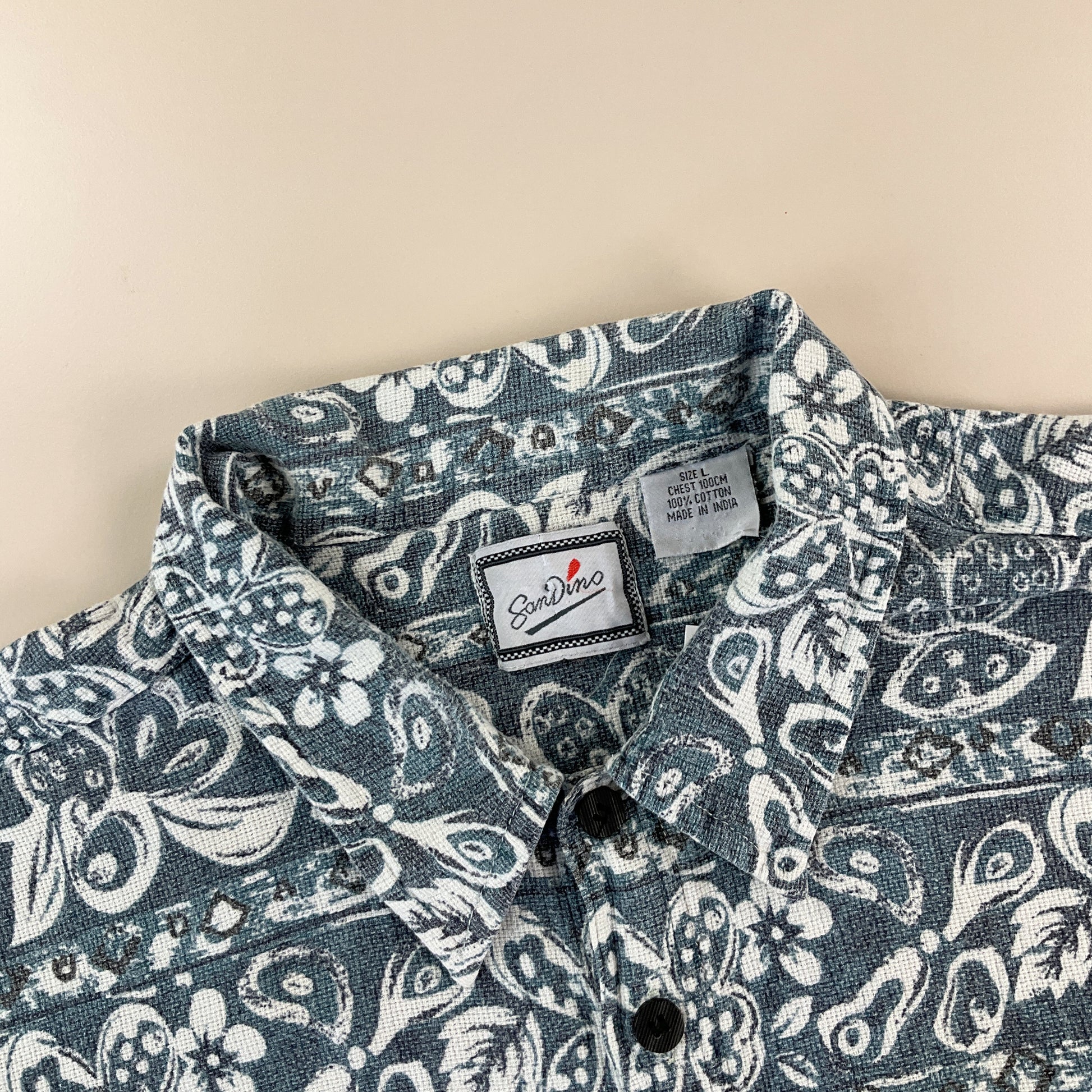 San Dino Summer Hemd - Large-san dino-olesstore-vintage-secondhand-shop-austria-österreich