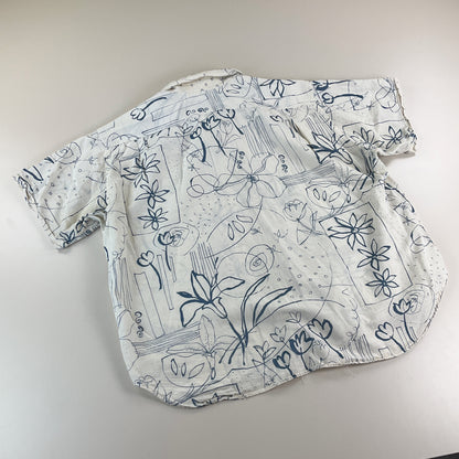 Christian Dior 90s Blumen Hemd - XL-DIOR-olesstore-vintage-secondhand-shop-austria-österreich
