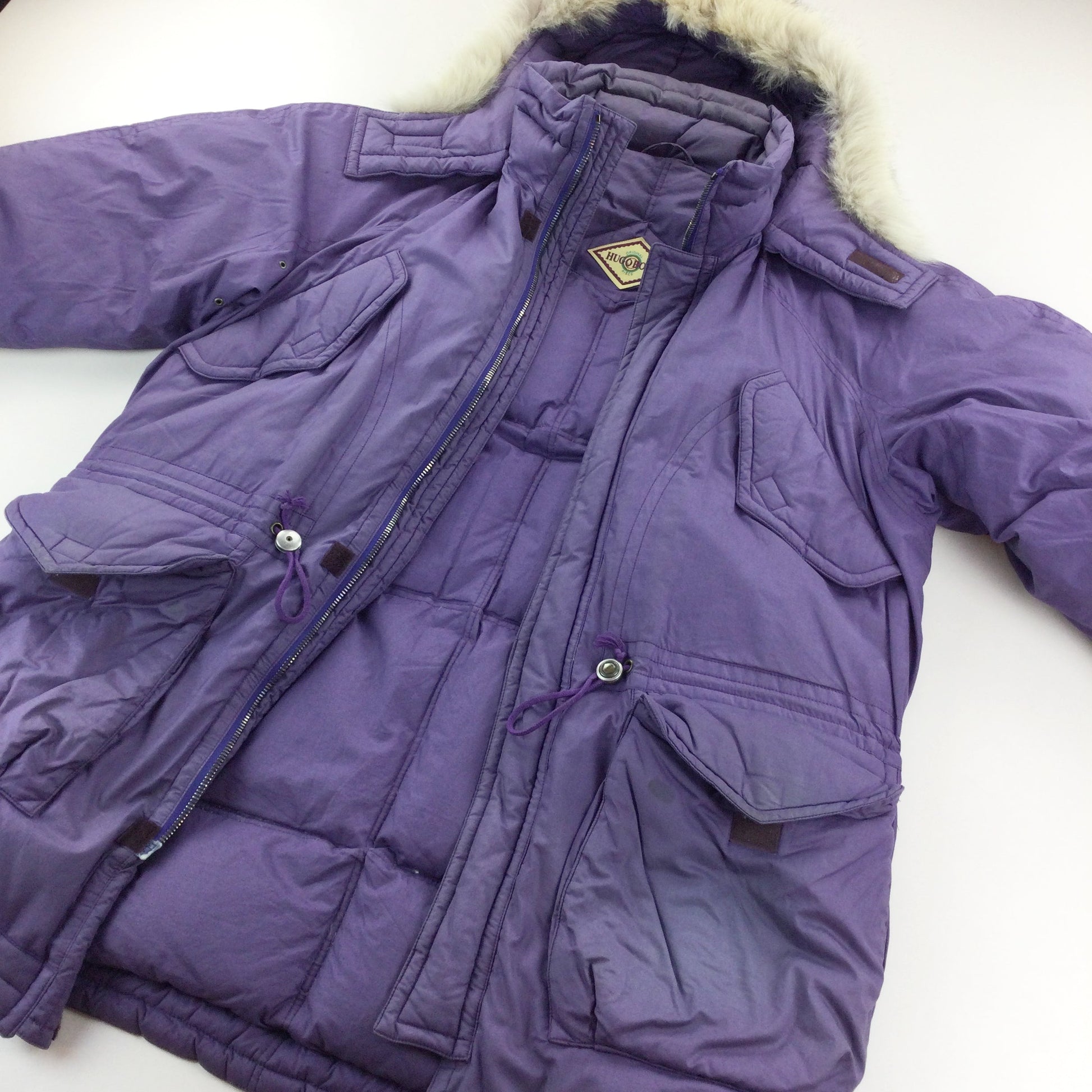 Hugo Boss 90s Heavy Winter Coat - XL-HUGO BOSS-olesstore-vintage-secondhand-shop-austria-österreich