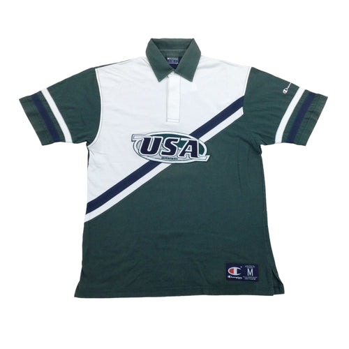 Champion USA 90s Polo Shirt - Medium-Champion-olesstore-vintage-secondhand-shop-austria-österreich