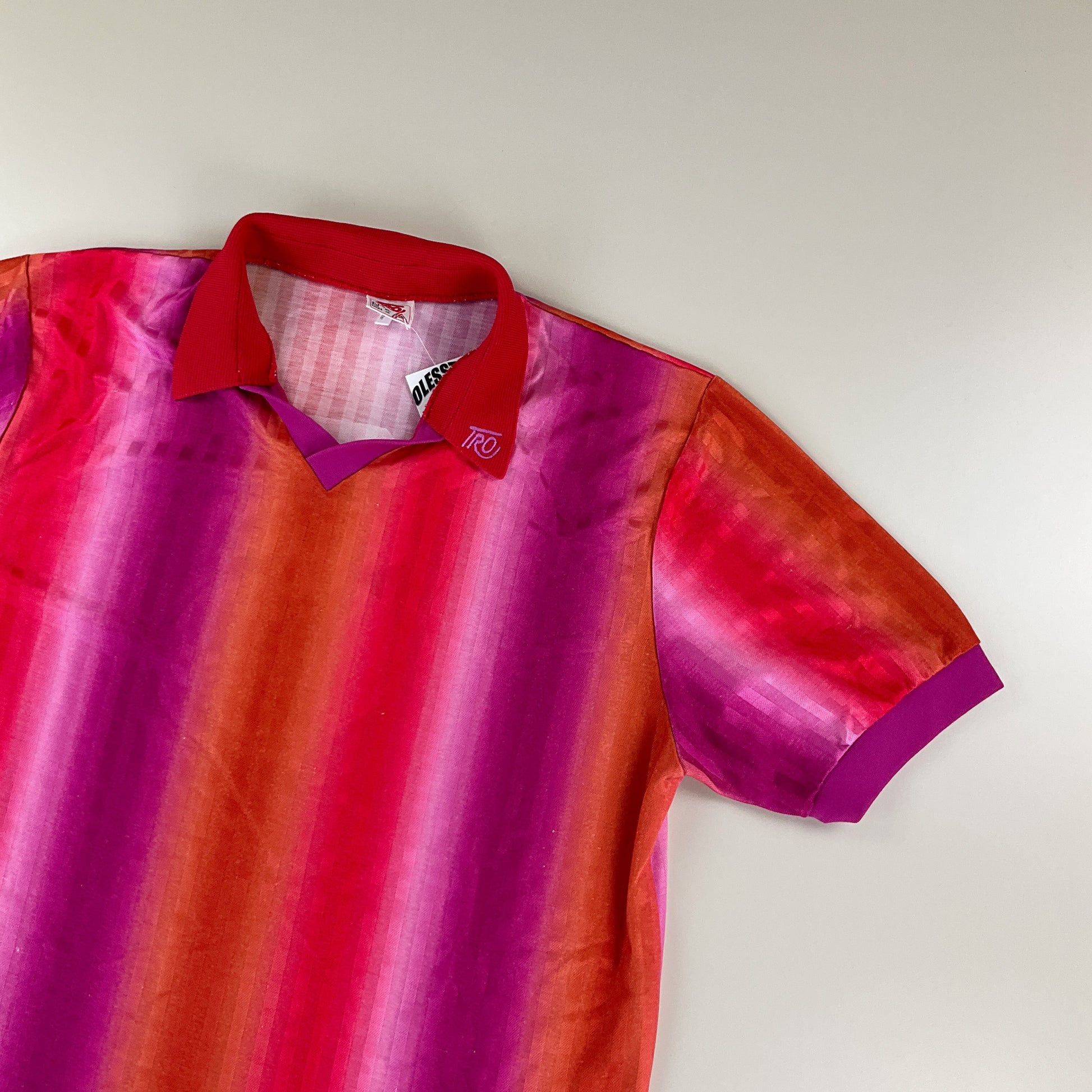 Tro 80s Sport kurzarm Fußball Trikot - XL-TRO-olesstore-vintage-secondhand-shop-austria-österreich